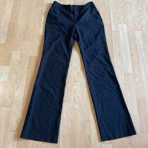 Womens Zara Basics Black Trouser Slacks Dress Pants Size 6 Tall